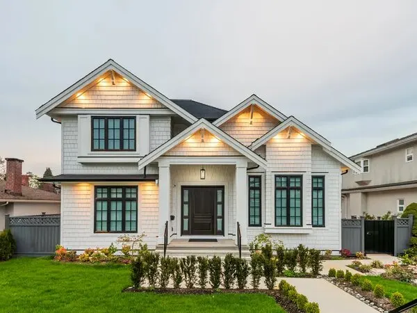 Exterior paint job, white fresh coat