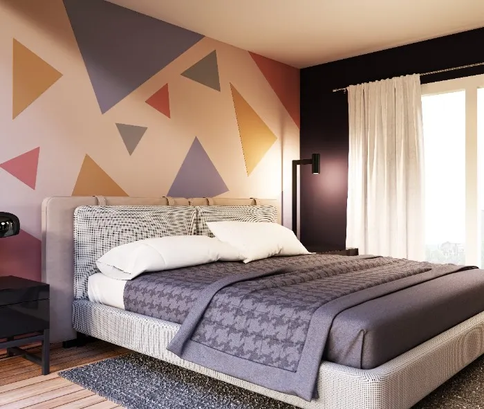 Impacting only one wall by using different colours and patterns, you can implement a flawless look for your home.