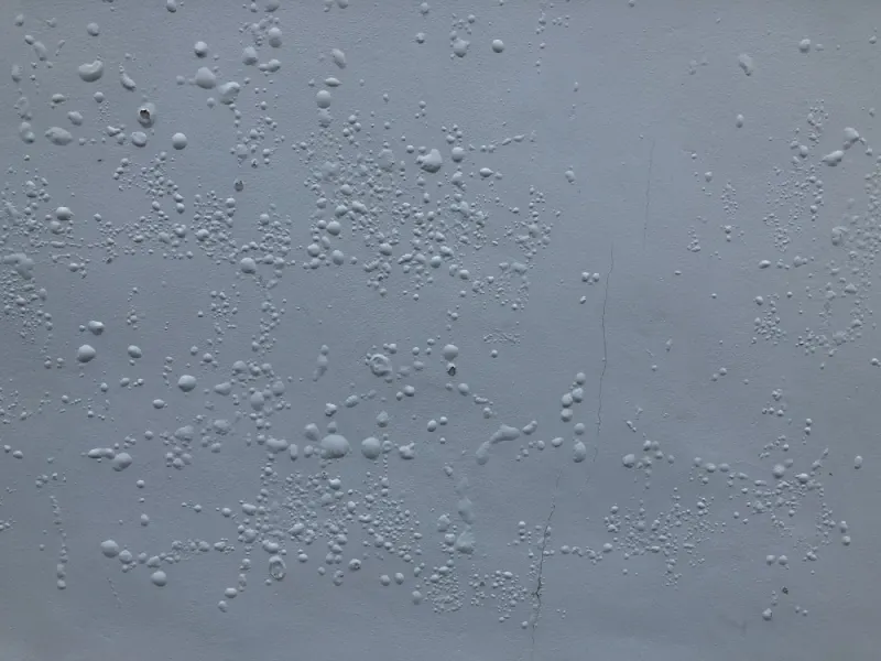 Paint bubbles or paint blisters on walls surface can be caused by many factors
