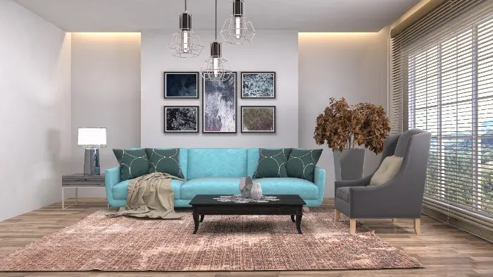 A subdued wall colour helps make your photo gallery pop out