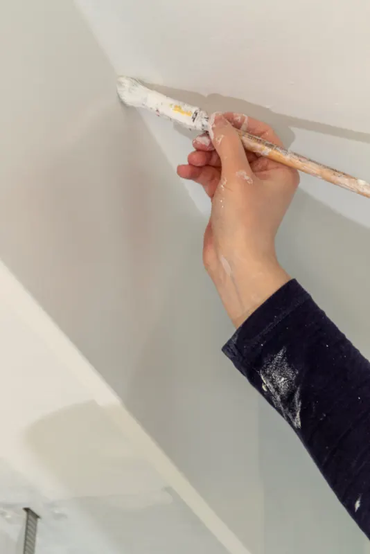 Keep a steady hand when painting edges and corners