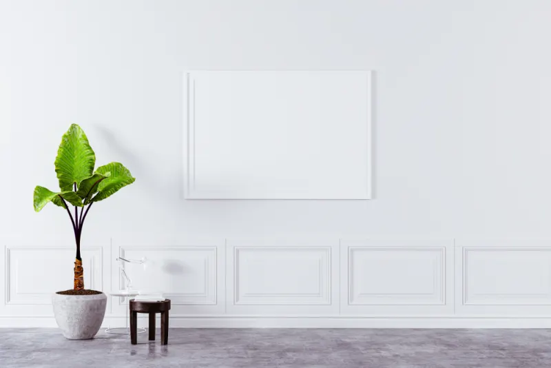 Combine white paint with blue, green, yellow or any color you like to create the right atmosphere for you.