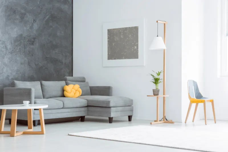 Applying paint on a single wall creates a unique style