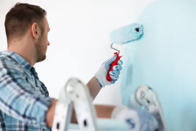 Acrylic paint is one of the water based paints options and that's why it's easy to clean up
