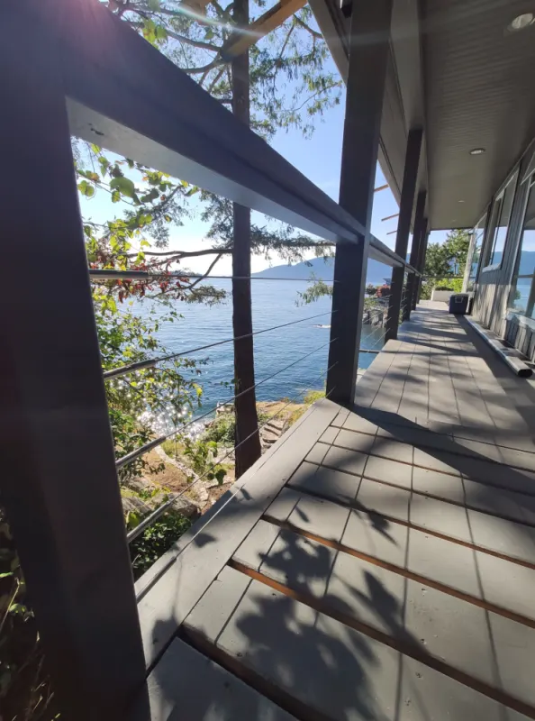 Cable Railing Systems for a Home in Eagle Island, West Vancouver 