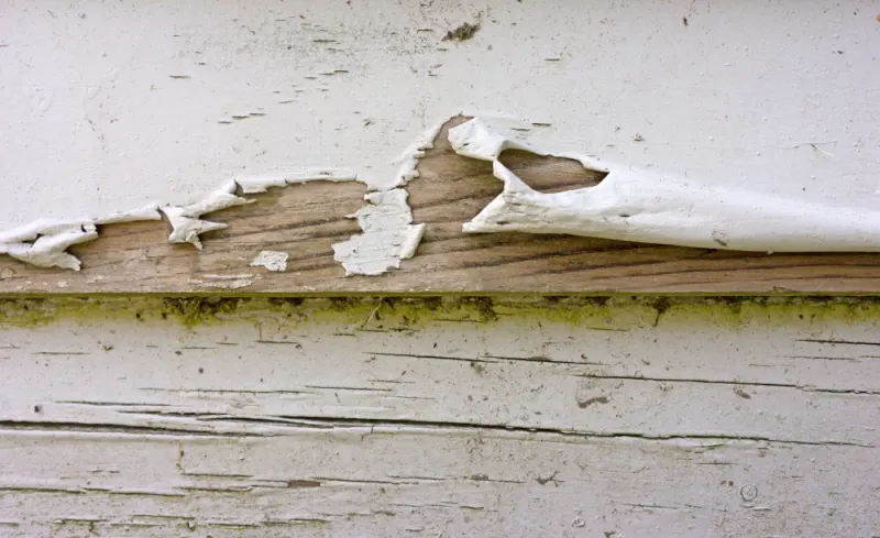 Vancouver house painting challenges include rotted wood on trim damaged.