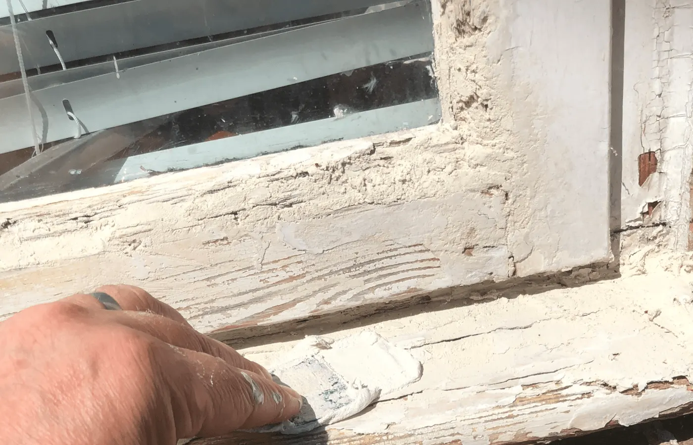 Wood fillers for painting preparation.