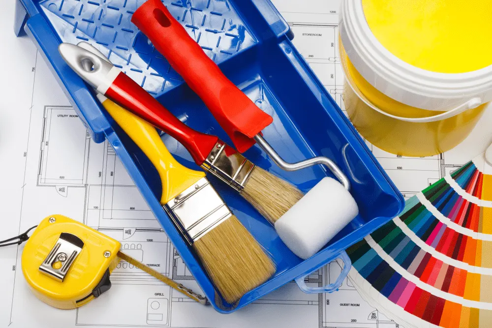 A home painting kit.