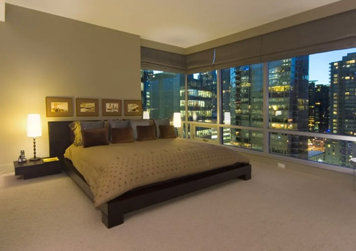 The combination of your master bedroom ceiling and the city lights is breathtaking.
