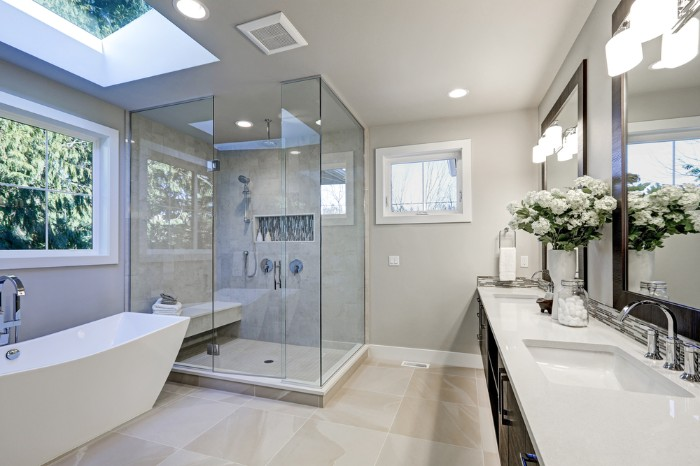 painting cost per sq ft vancouver Modern Bathroom in Vancouver's Kerrisdale neighbourhood, laundry rooms