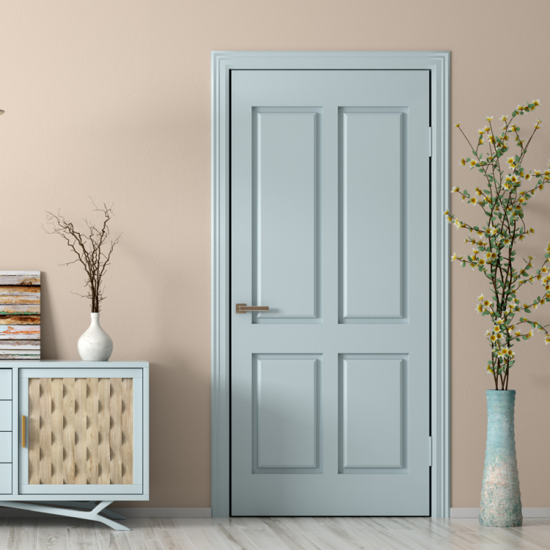Oil paint is the ideal choice for doors, as it provides superior durability and a gorgeous finish.