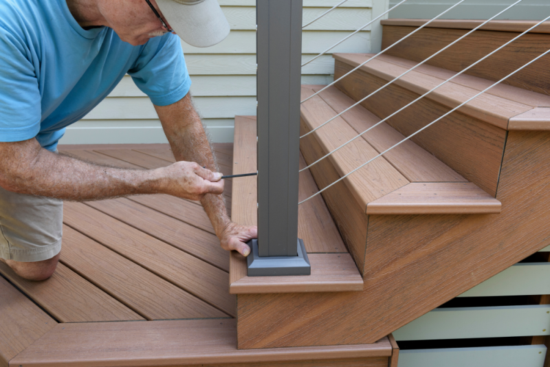  Professional painters have the expertise to help with carpentry projects and repairs, such as building stairs.