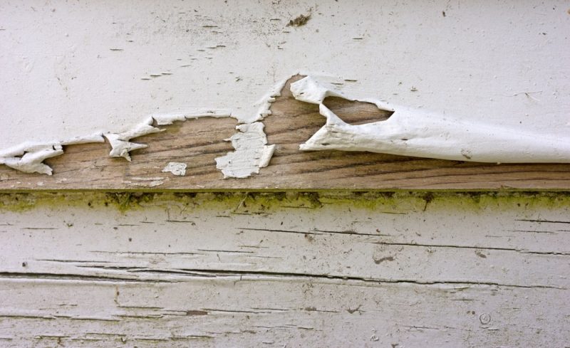 peeling paint