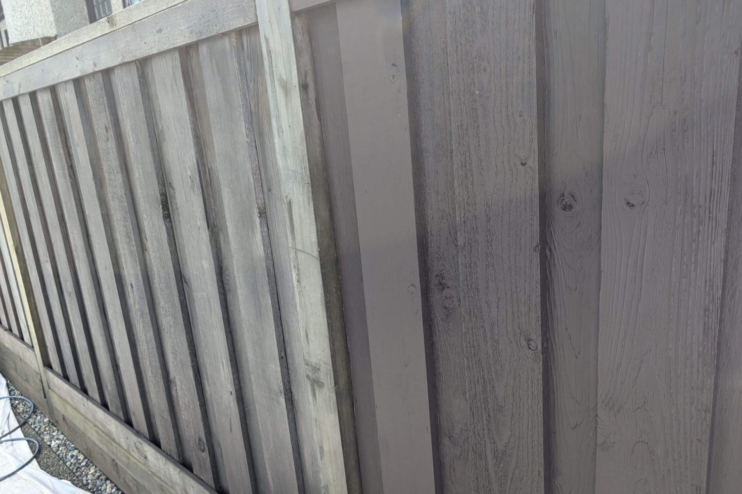 wood fence repair near me process